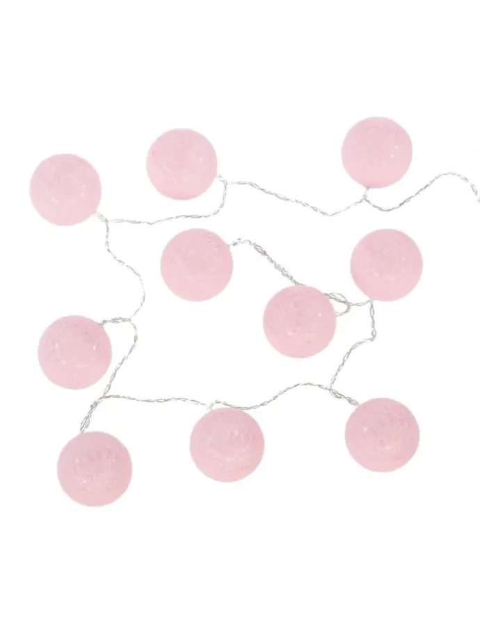 Lichterkette in rosa