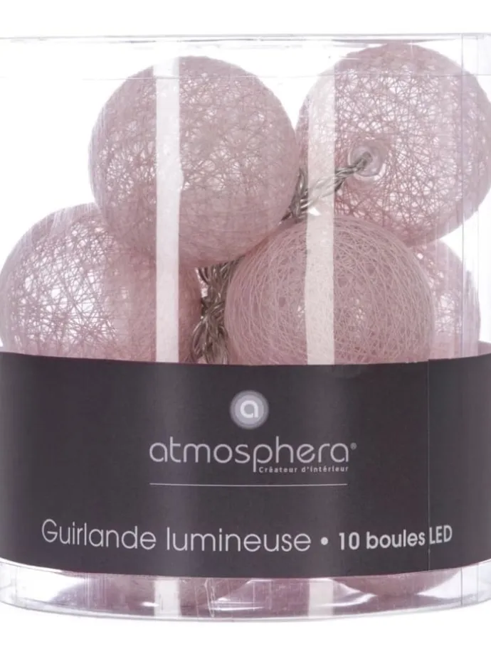 Lichterkette in rosa
