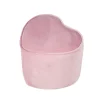 Lil Sofa' Herz-Hocker, bequem, Pouf mit Samtstoff Mauve