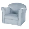 Lil Sofa' Kindersessel mit Armlehnen, Samtstoff Hellblau