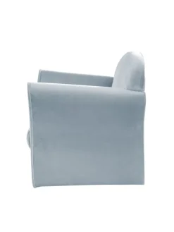 Lil Sofa' Kindersessel mit Armlehnen, Samtstoff Hellblau