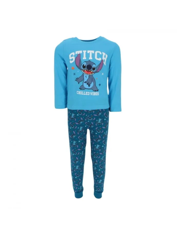 Lilo & Stitch atmungsaktiver Pyjama Schlafanzug für in Blau