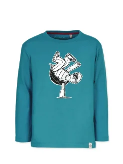 Longsleeve " Freez " in petrol