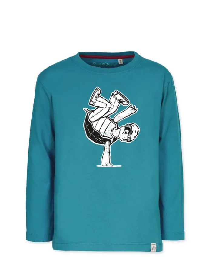 Longsleeve " Freez " in petrol