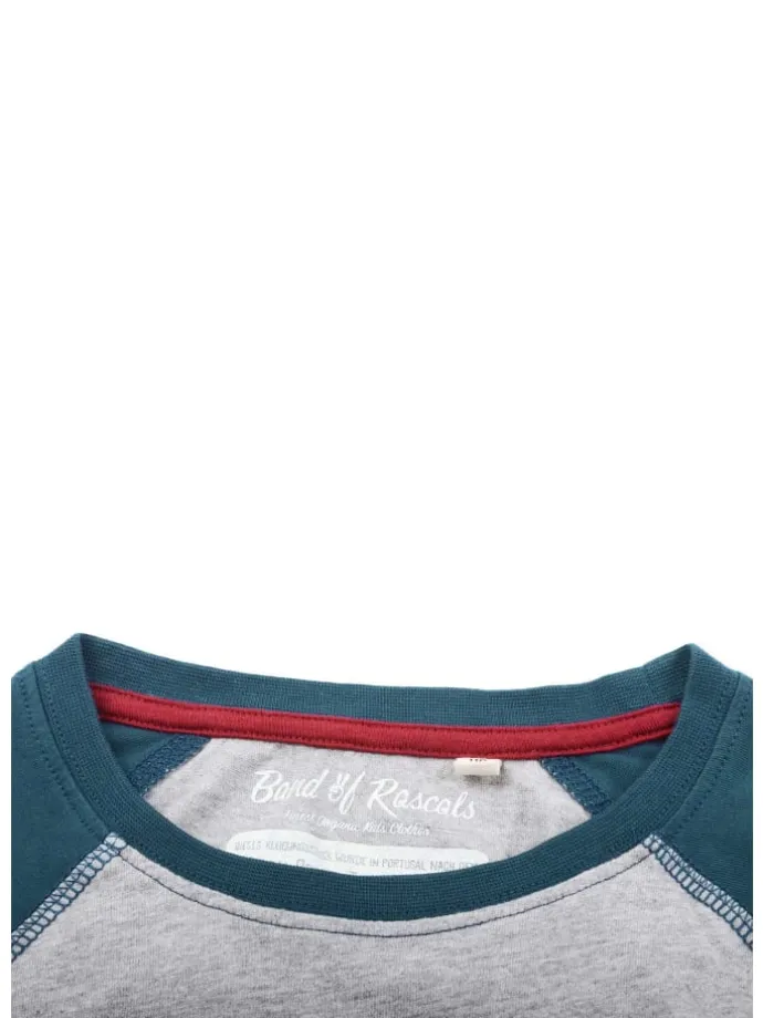 Longsleeve " Panda " in petrol