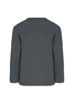 Longsleeve " Too Cool for School " in grau