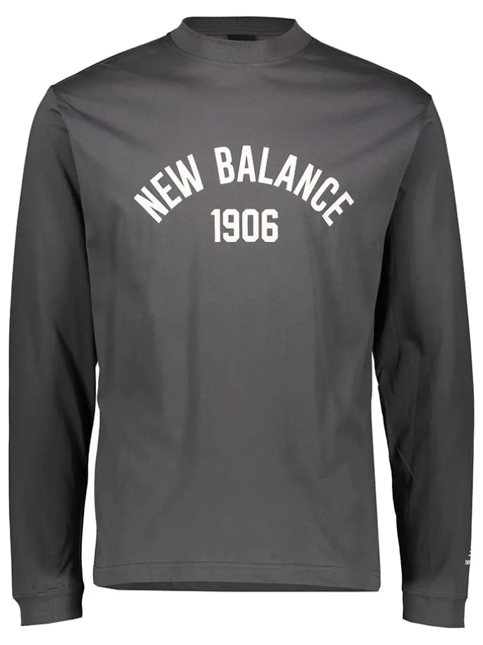 Longsleeve "Essentials Varsity" in Grau
