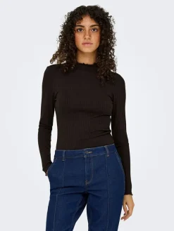 Longsleeve "Fransiska" in Braun