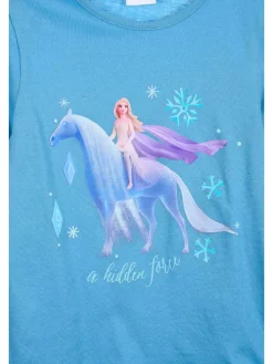 Longsleeve "Frozen" in Blau