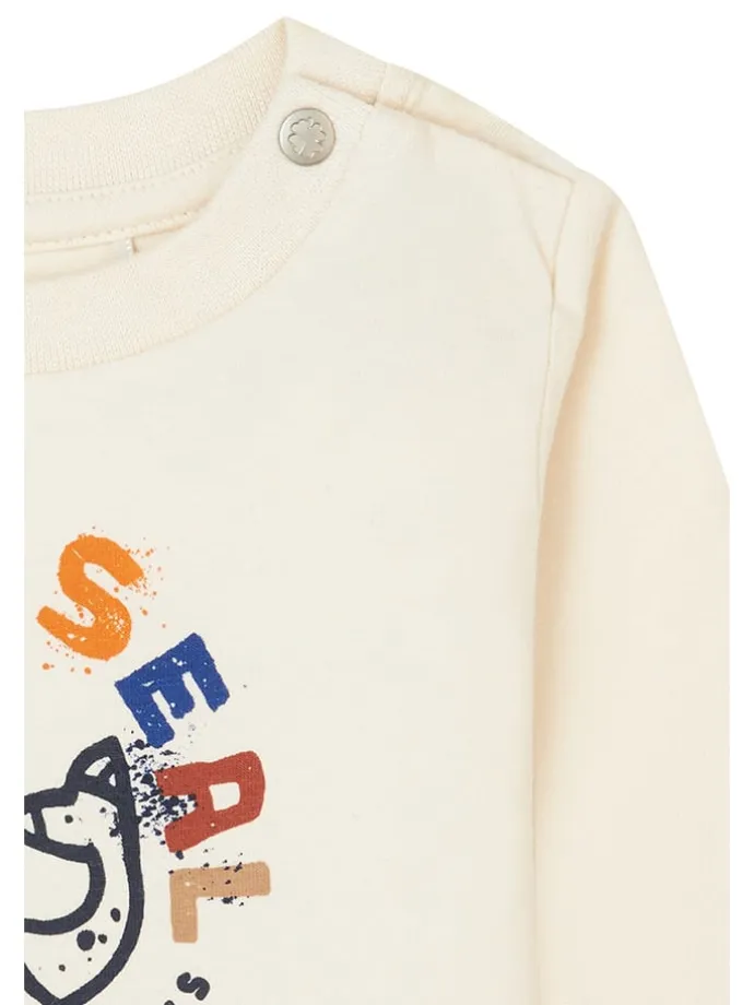 Longsleeve "Grinestar" in Creme