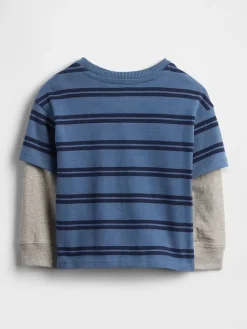 Longsleeve in Blau
