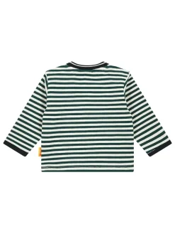 Longsleeve in Creme/ Grün