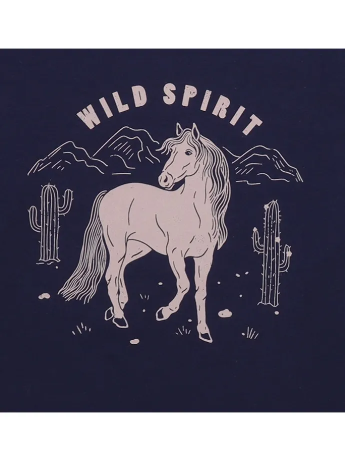 Longsleeve in Dunkelblau
