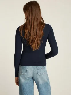 Longsleeve in Dunkelblau