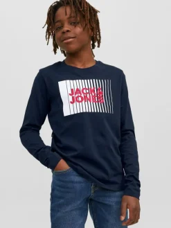 Longsleeve in Dunkelblau