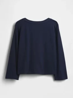 Longsleeve in Dunkelblau