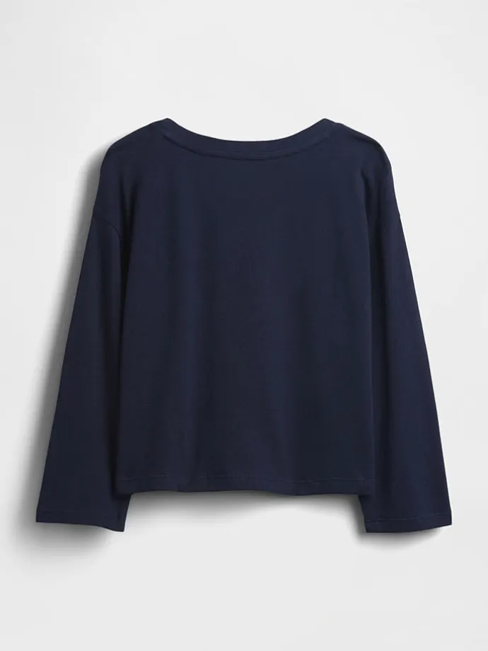 Longsleeve in Dunkelblau