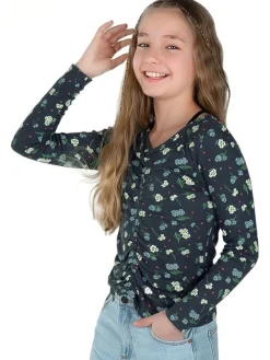 Longsleeve in Dunkelblau