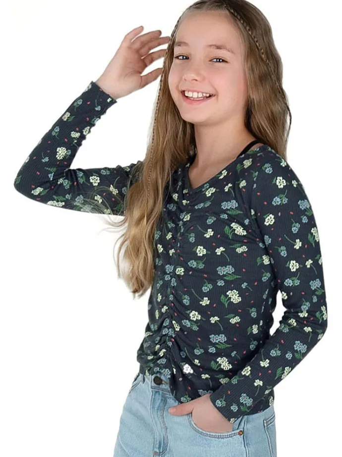 Longsleeve in Dunkelblau