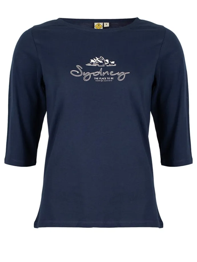 Longsleeve in Dunkelblau