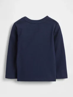 Longsleeve in Dunkelblau