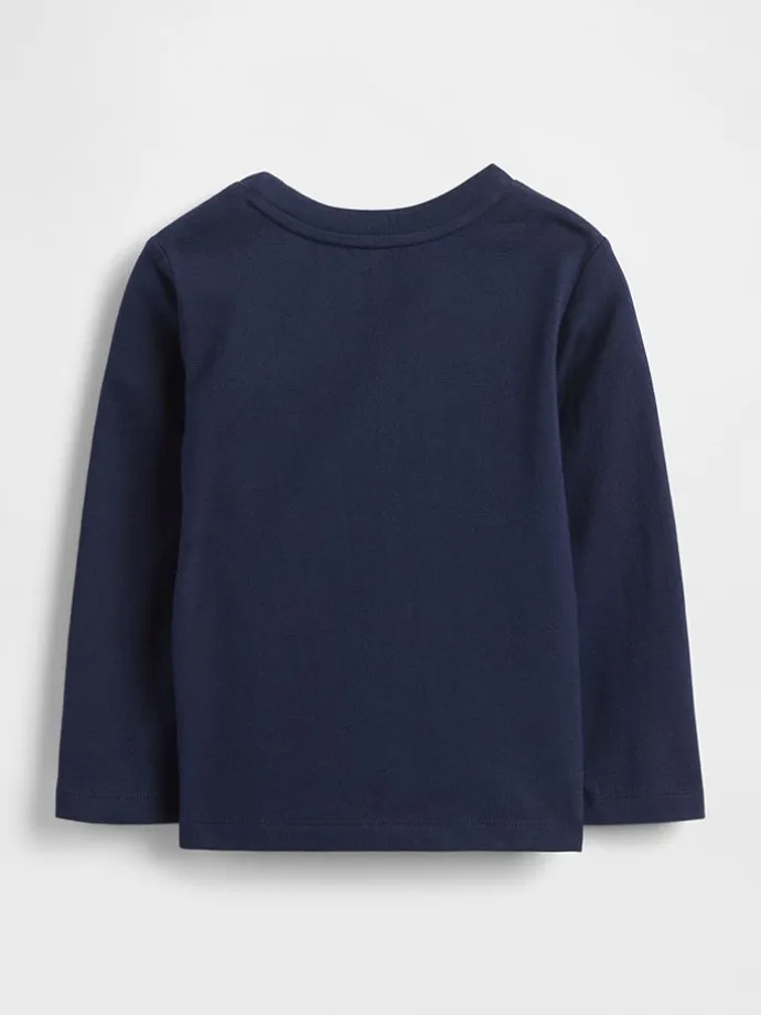 Longsleeve in Dunkelblau