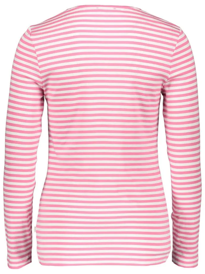 Longsleeve in Rosa/ Weiß