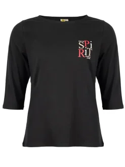 Longsleeve in Schwarz