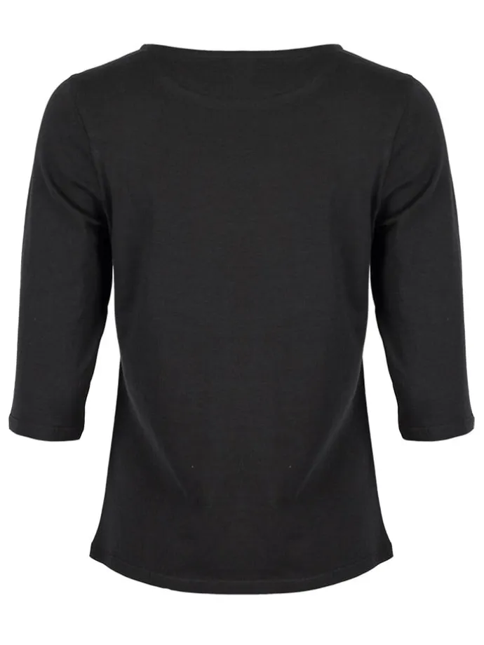 Longsleeve in Schwarz