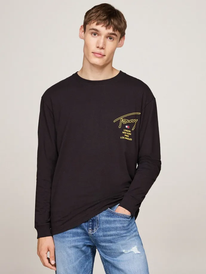 Longsleeve in Schwarz