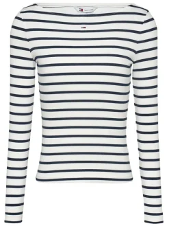 Longsleeve in Schwarz/ Weiß