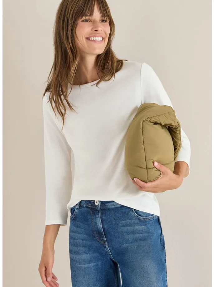 Longsleeve in Weiß