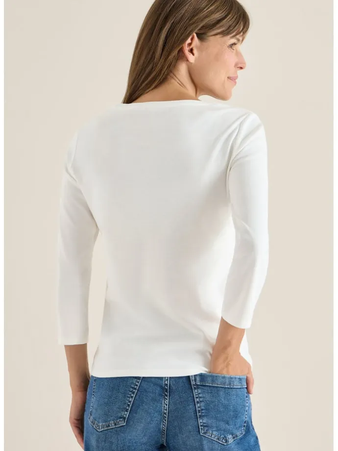 Longsleeve in Weiß