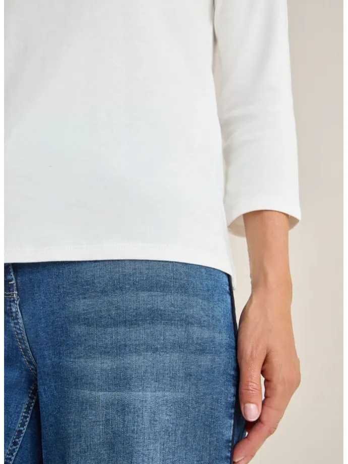 Longsleeve in Weiß