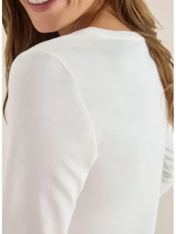 Longsleeve in Weiß