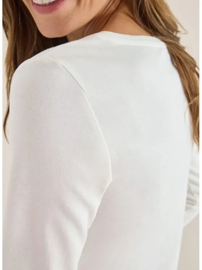 Longsleeve in Weiß