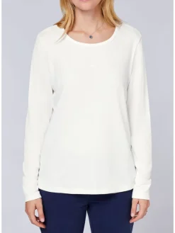 Longsleeve in Weiß