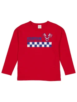 Longsleeve "Racing" in Rot