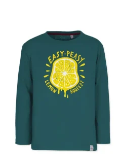 Longsleeves " Lemon " in racing-green