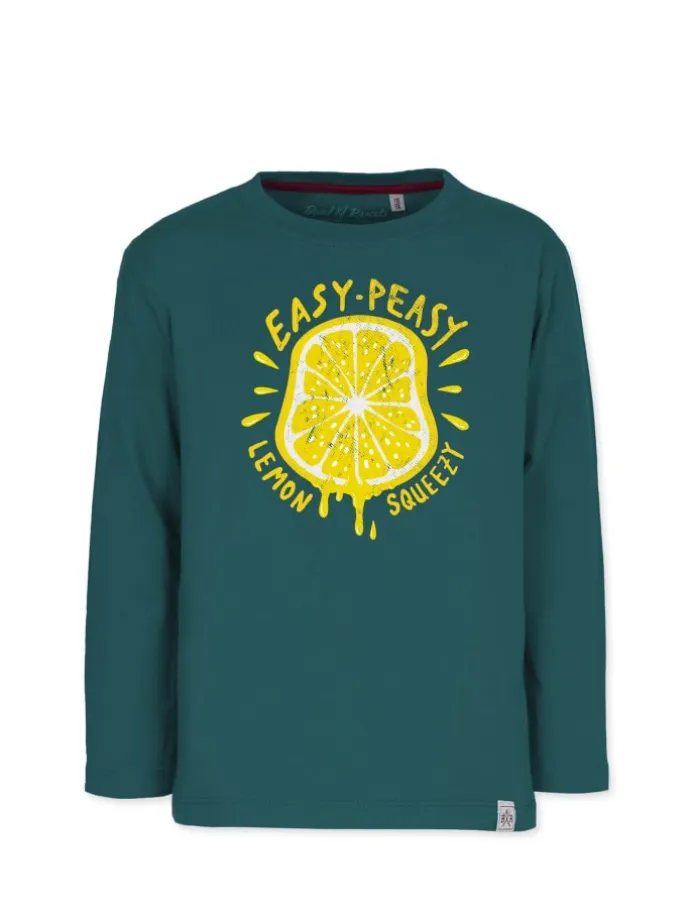 Longsleeves " Lemon " in racing-green