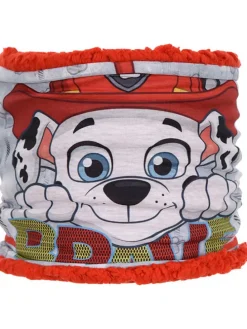Loop-Schal "Paw Patrol" in Rot/ Bunt - (L)26 x (B)17 cm