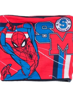 Loop-Schal "Spiderman" in Rot/ Schwarz - (L)58 x (B)26 cm