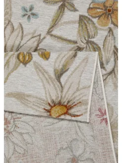 Läufer Abloom in beige, gelb, rot