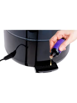 Luftbefeuchter in Schwarz - (H)32 cm