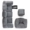 LUMALAND Modulares Basic Set (5-tlg.) aus der Cord-Reihe - Bezug soft & waschbar