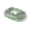 Lunchbox ''Bear'' in Grün - (B)28,2 x (H)5,7 x (T)21,4 cm
