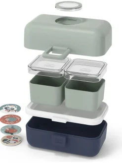 Lunchbox in Grün/ Dunkelblau - 800 ml