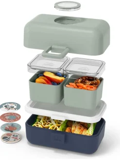 Lunchbox in Grün/ Dunkelblau - 800 ml