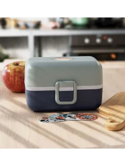 Lunchbox in Grün/ Dunkelblau - 800 ml