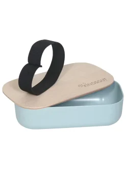Lunchbox in Hellblau - (B)20,5 x (H)5,5 x (T)11,5 cm